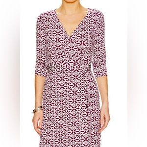 Diane Von Furstenberg Dresses | Dvf New Julian Two Moroccan Floral/Elderberry